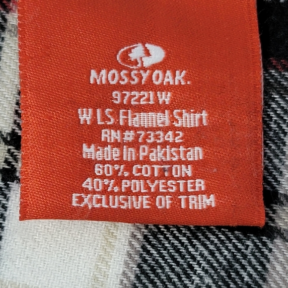 Mossy Oak Women's Flannel Buffalo Plaid  Shirt  Size XL - Picture 11 of 12